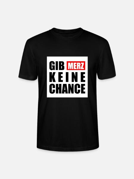 gib merz keine chance - Stanley/Stella Unisex Bio-T-Shirt CRAFTER - Schwarz