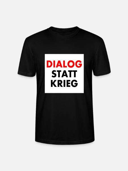 dialog statt krieg - Stanley/Stella Unisex Bio-T-Shirt CRAFTER - Schwarz