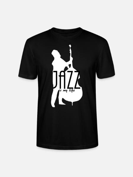 jazz is my life - Stanley/Stella CRAFTER Unisex Organic T-Shirt - black