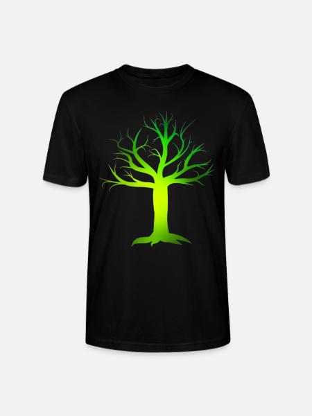 Poison green tree - Stanley/Stella CRAFTER Unisex Organic T-Shirt - black