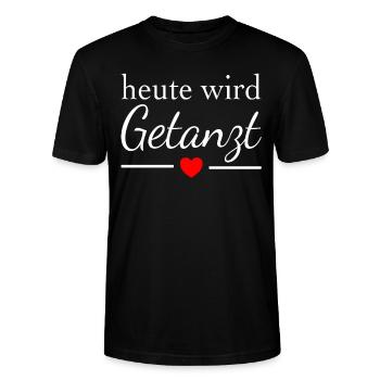 Tänzer Tanzen Geschenkidee - Stanley/Stella Unisex Bio-T-Shirt CRAFTER - Schwarz - Vorne - Alina (178cm) & Michal (187cm)