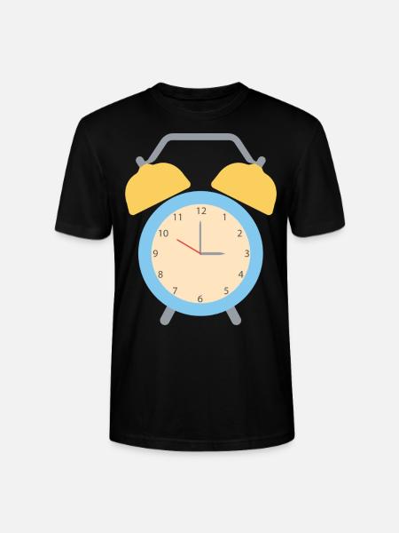 Alarm clock - Stanley/Stella CRAFTER Unisex Organic T-Shirt - black