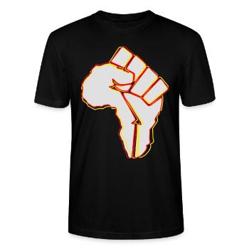 Afrique en force - T-shirt bio CRAFTER Stanley Stella Unisexe - noir - Devant - Alina (178cm) & Michal (187cm)