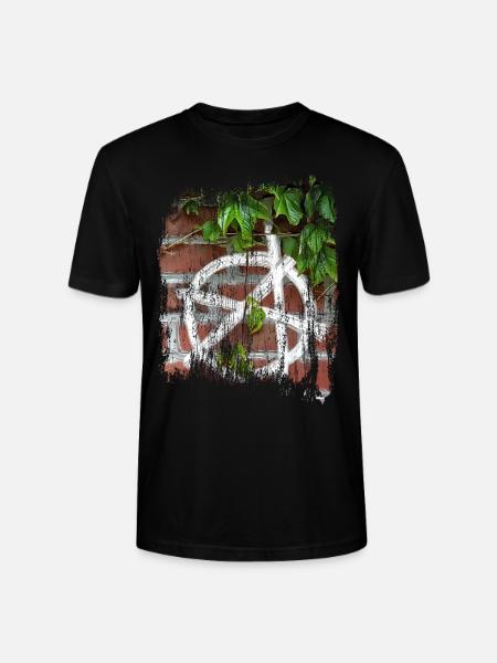 anarchy symbol - Stanley/Stella CRAFTER Unisex Organic T-Shirt - black
