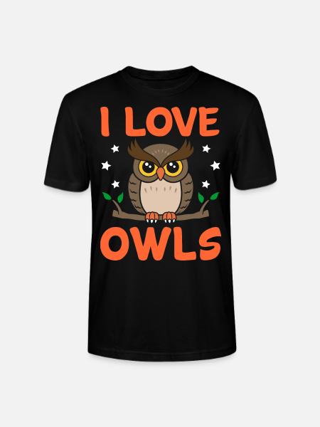 owl - Stanley/Stella CRAFTER Unisex Organic T-Shirt - black