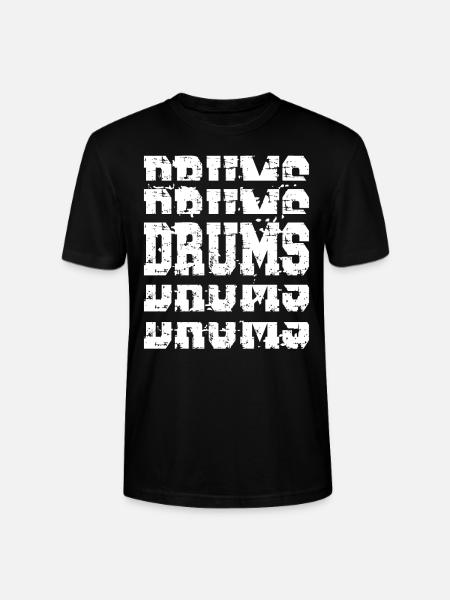 Drums - Stanley/Stella CRAFTER Unisex Organic T-Shirt - black