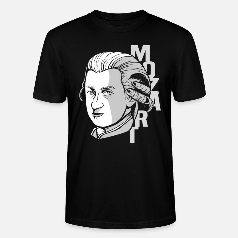 Mozart - T-shirt bio CRAFTER Stanley Stella Unisexe - noir