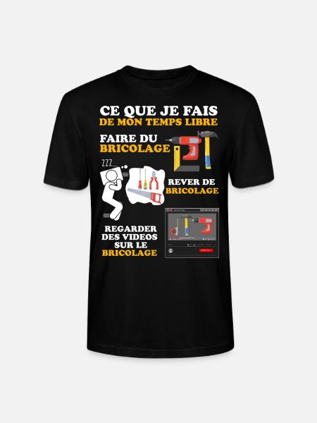 Papa bricoleur, Papy bricoleur - T-shirt bio CRAFTER Stanley Stella Unisexe - noir