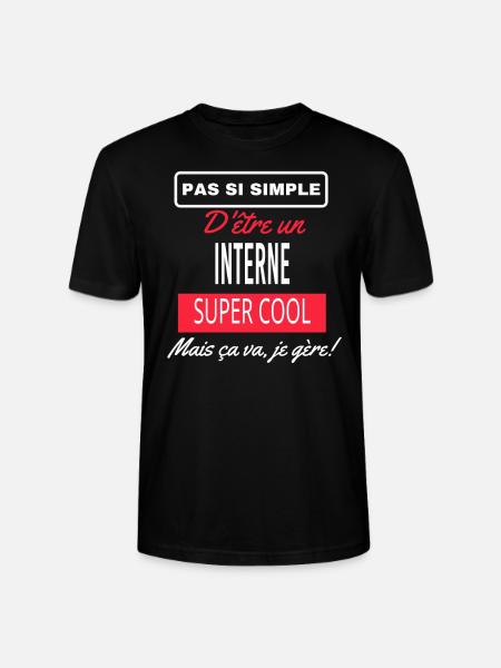 pas si simple INTERNE - T-shirt bio CRAFTER Stanley Stella Unisexe - noir