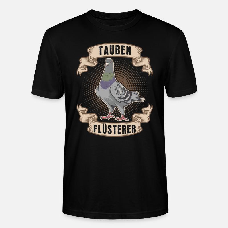 Tauben Flüsterer - Stanley/Stella Unisex Bio-T-Shirt CRAFTER - Schwarz
