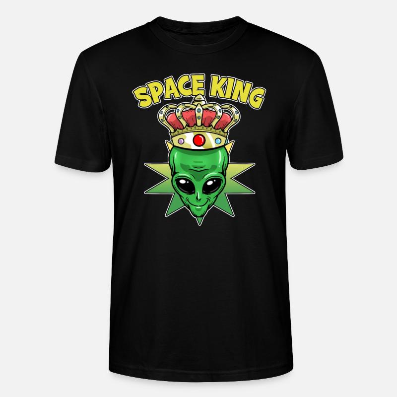 Roi de l’espace Alien - T-shirt bio CRAFTER Stanley Stella Unisexe - noir