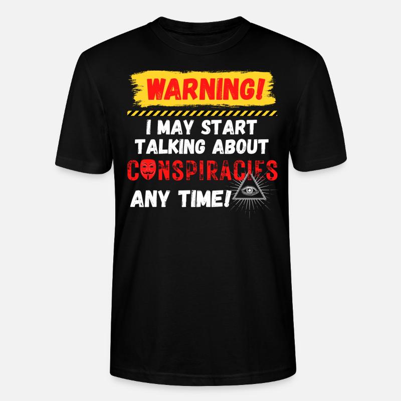 Warning Conspiracies - Stanley/Stella Unisex Bio-T-Shirt CRAFTER - Schwarz