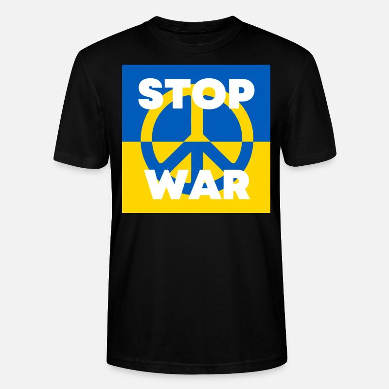 Stop War Ukraine - Stanley/Stella Unisex Bio-T-Shirt CRAFTER - Schwarz