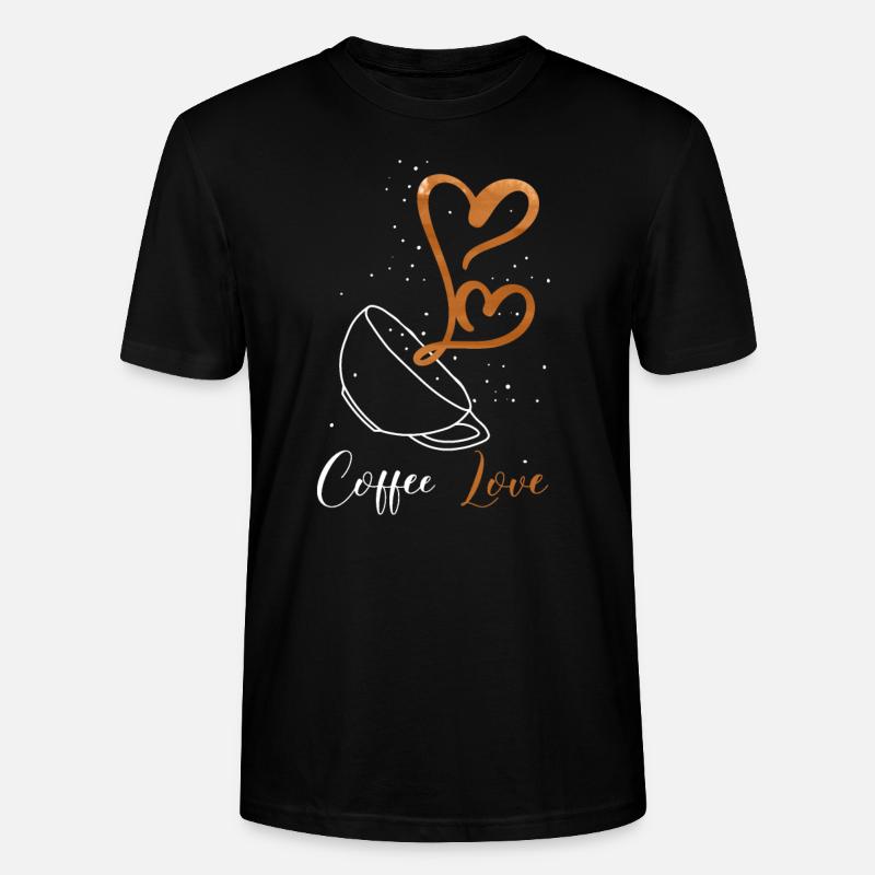 Amour du café - T-shirt bio CRAFTER Stanley Stella Unisexe - noir