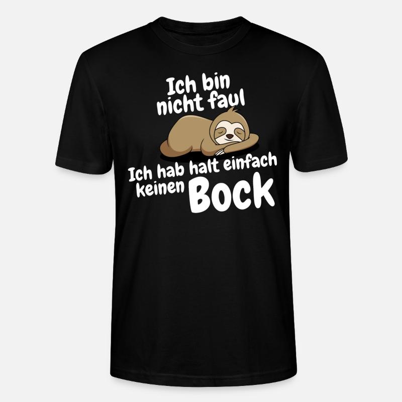 kein bock - Stanley/Stella Unisex Bio-T-Shirt CRAFTER - Schwarz