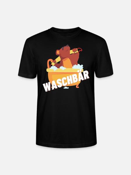 Waschbär - Stanley/Stella Unisex Bio-T-Shirt CRAFTER - Schwarz