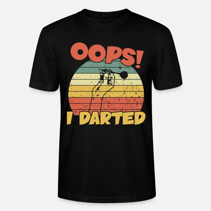 Oups j’ai fléché / Fléchettes - T-shirt bio CRAFTER Stanley Stella Unisexe - noir