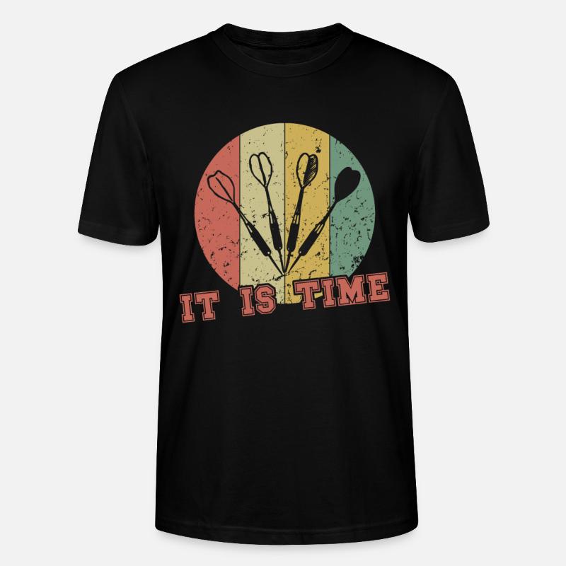 Il est temps / Fléchettes - T-shirt bio CRAFTER Stanley Stella Unisexe - noir