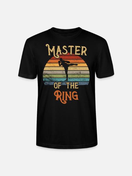 Maître du Ring / Kickboxing - T-shirt bio CRAFTER Stanley Stella Unisexe - noir