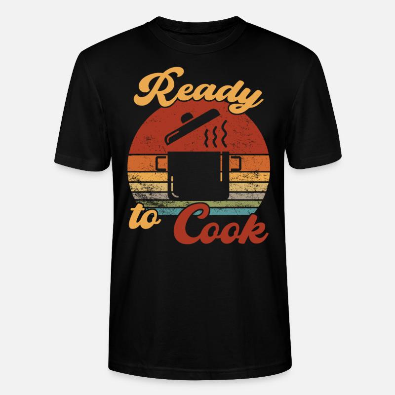 Prêt à cuisiner / Kochen - T-shirt bio CRAFTER Stanley Stella Unisexe - noir