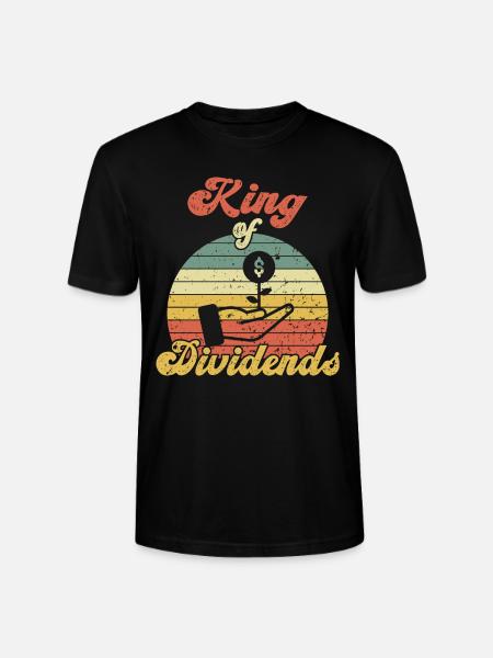 King of Dividends / Equities - Stanley/Stella CRAFTER Unisex Organic T-Shirt - black