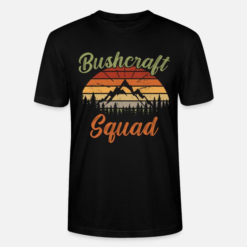 Bushcraft Squad / Bushcraft - Stanley/Stella Unisex Bio-T-Shirt CRAFTER - Schwarz