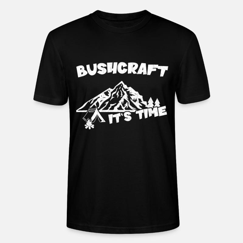Il est temps / Bushcraft - T-shirt bio CRAFTER Stanley Stella Unisexe - noir