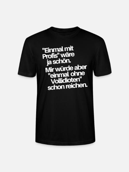 Einmal mit Profis - Stanley/Stella Unisex Bio-T-Shirt CRAFTER - Schwarz