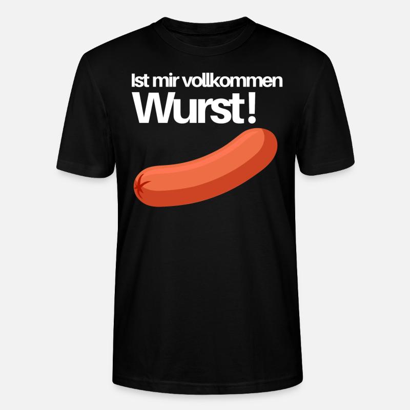 ist mir wurst - Stanley/Stella Unisex Bio-T-Shirt CRAFTER - Schwarz