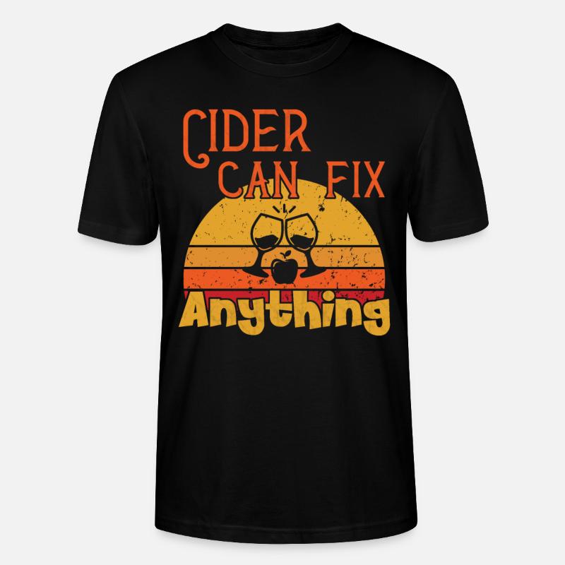 Cider can fix Anything / Cider - Stanley/Stella Unisex Bio-T-Shirt CRAFTER - Schwarz