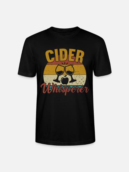 Cider Whisperer / Cider - Stanley/Stella CRAFTER Unisex Organic T-Shirt - black