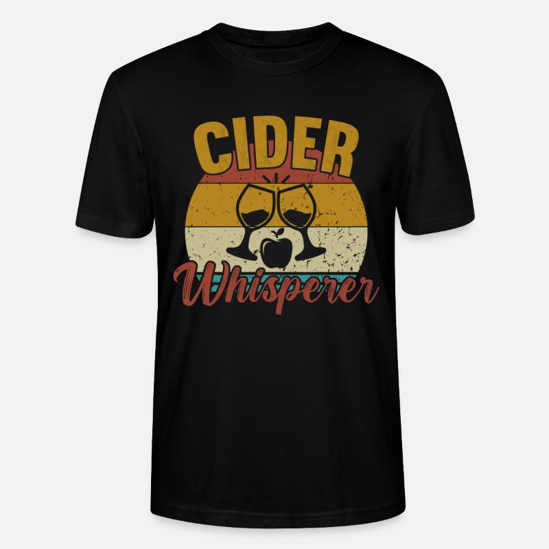 Cider Whisperer / Cider - Stanley/Stella Unisex Bio-T-Shirt CRAFTER - Schwarz