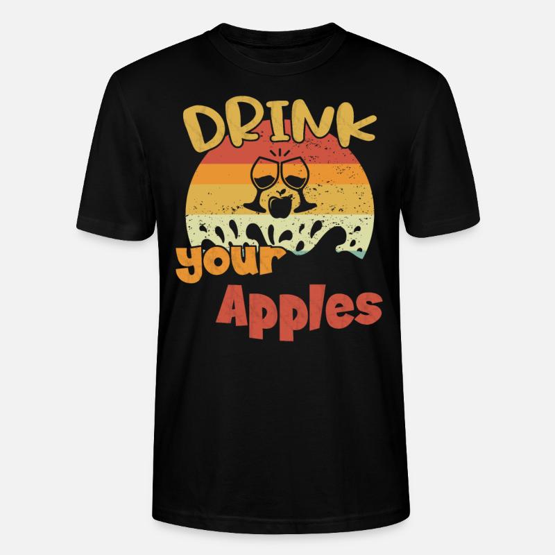 Buvez vos pommes / cidre - T-shirt bio CRAFTER Stanley Stella Unisexe - noir