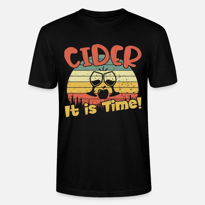 Cider - It is Time / Cider - Stanley/Stella Unisex Bio-T-Shirt CRAFTER - Schwarz