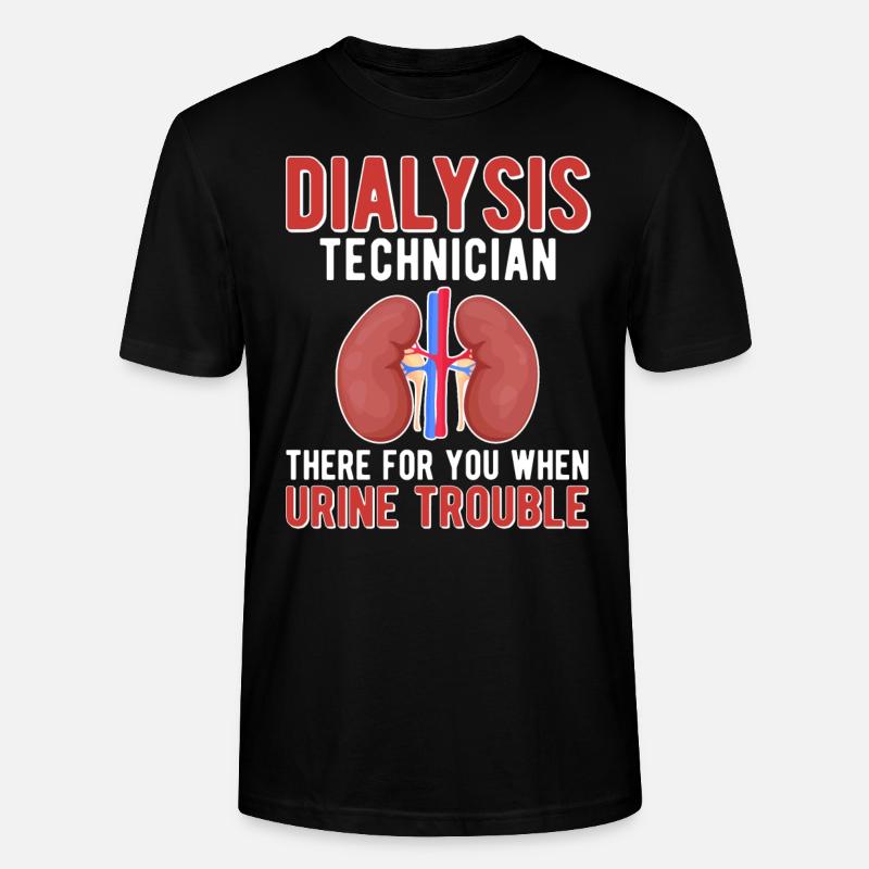 Dialysetechniker Dialysetechnik Techniker Dialyse - Stanley/Stella Unisex Bio-T-Shirt CRAFTER - Schwarz