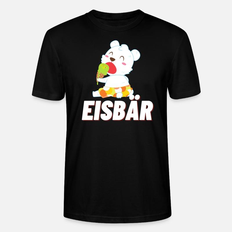 Eisbär - Stanley/Stella Unisex Bio-T-Shirt CRAFTER - Schwarz