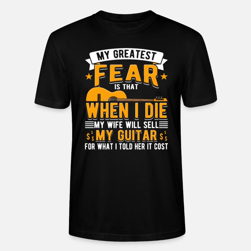Guitariste Guitariste Guitariste Guitariste - T-shirt bio CRAFTER Stanley Stella Unisexe - noir