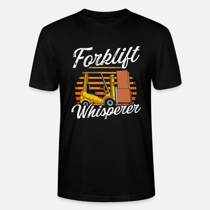 Gabelstapler Staplerfahrer - Stanley/Stella Unisex Bio-T-Shirt CRAFTER - Schwarz