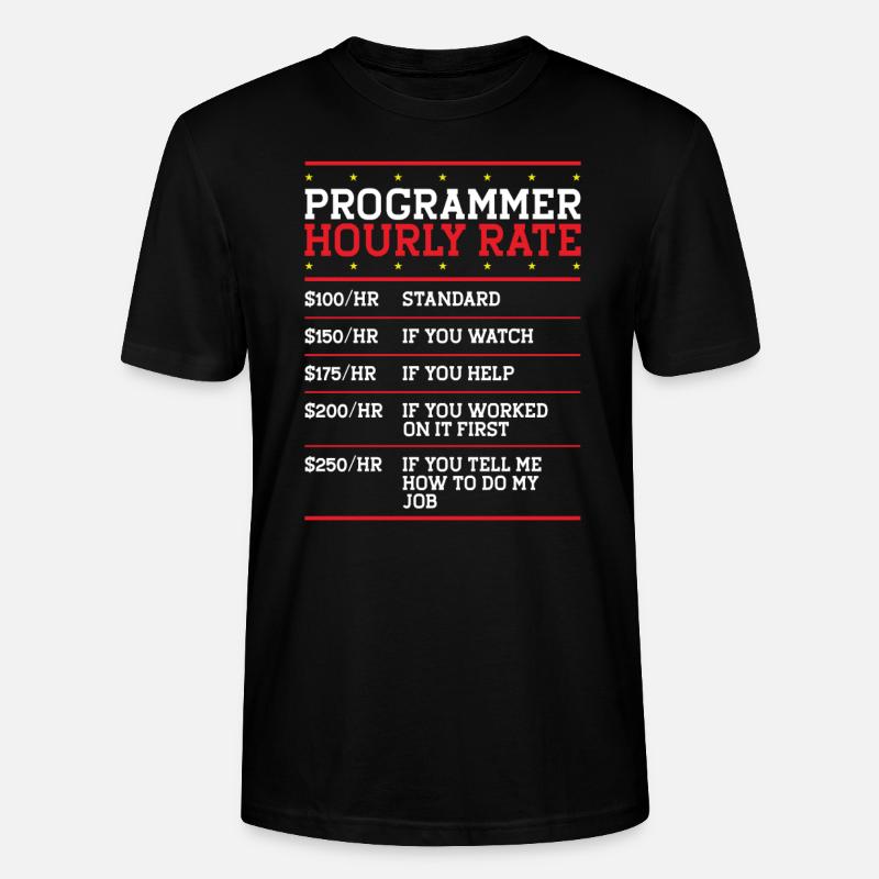 Programmierer Coder Code Computer - Stanley/Stella Unisex Bio-T-Shirt CRAFTER - Schwarz