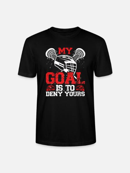 Lacrosse Goalkeeper - Stanley/Stella CRAFTER Unisex Organic T-Shirt - black