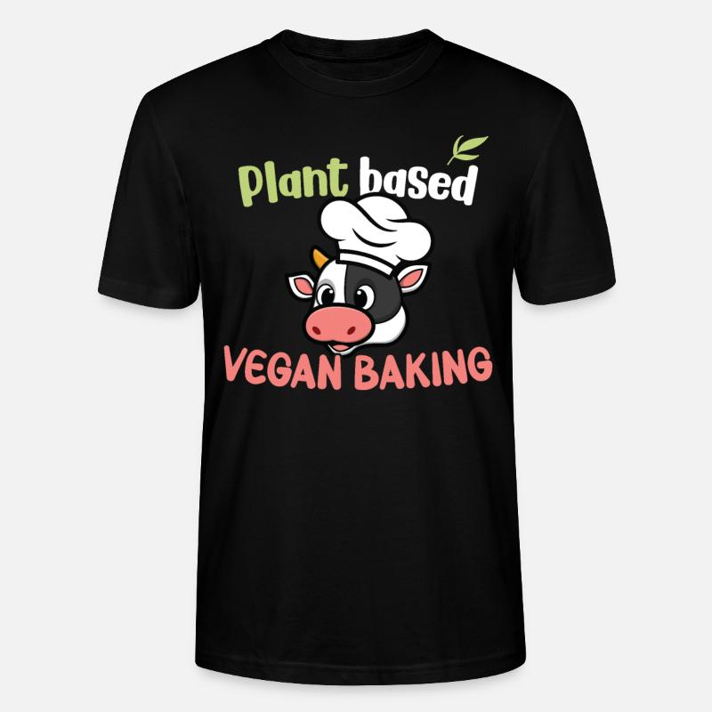 Plant based - Vegan Baking - Stanley/Stella Unisex Bio-T-Shirt CRAFTER - Schwarz