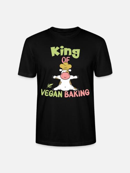 King of Vegan Baking - Stanley/Stella CRAFTER Unisex Organic T-Shirt - black