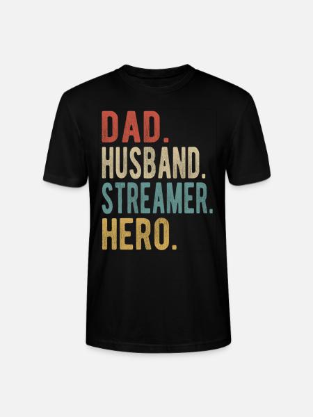 Streamer Papa Ehemann Held - Stanley/Stella Unisex Bio-T-Shirt CRAFTER - Schwarz