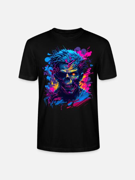 Zombie Head - Stanley/Stella Unisex Bio-T-Shirt CRAFTER - Schwarz