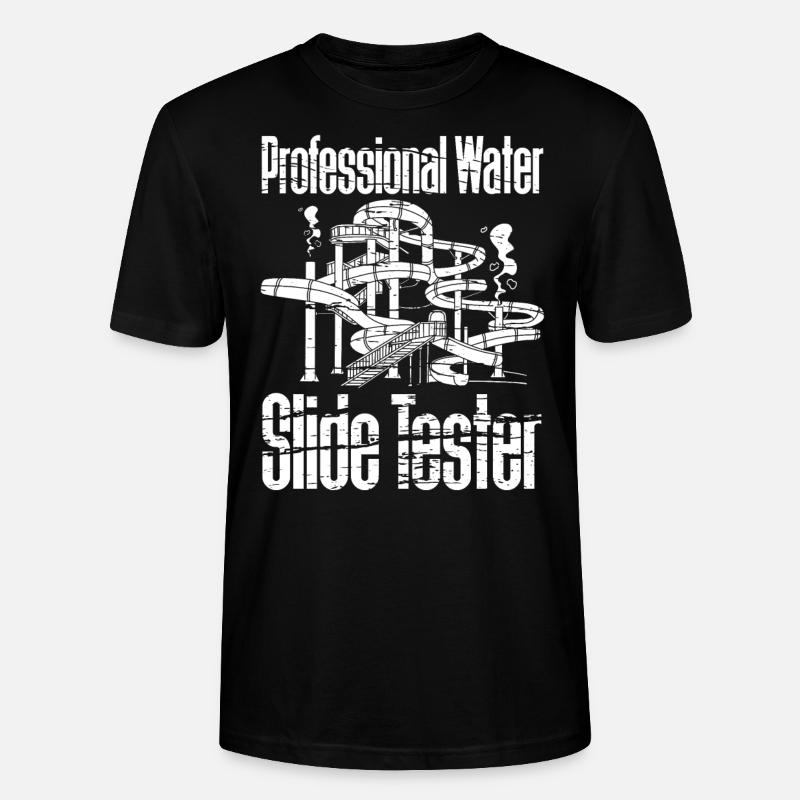 Professioneller Wasserrutschentester - Stanley/Stella Unisex Bio-T-Shirt CRAFTER - Schwarz