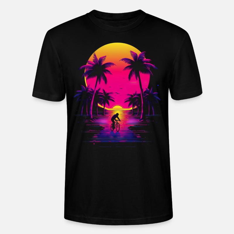 Radfahren - Stanley/Stella Unisex Bio-T-Shirt CRAFTER - Schwarz