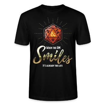 Dungeons And Dragons When Dungeon Master Smiles - Stanley/Stella Unisex Bio-T-Shirt CRAFTER - Schwarz - Vorne - Alina (178cm) & Michal (187cm)