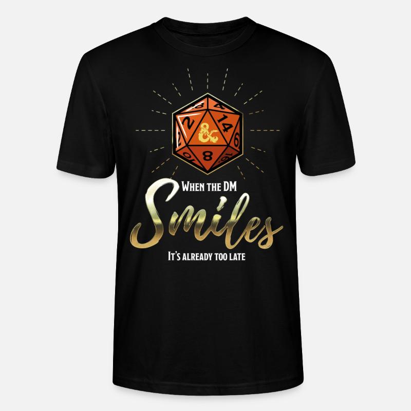 Dungeons And Dragons quando Dungeon Master sorride - Maglietta unisex ecologica CRAFTER di Stanley/Stella - nero
