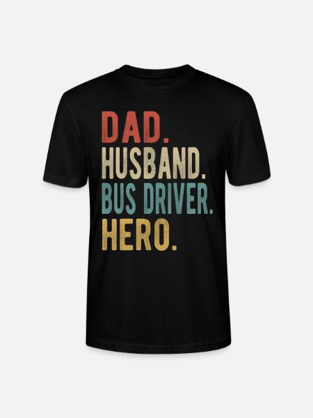 Busfahrer Papa Ehemann Held - Stanley/Stella Unisex Bio-T-Shirt CRAFTER - Schwarz