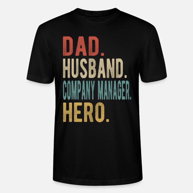 Geschäftsführer Papa Ehemann Held - Stanley/Stella Unisex Bio-T-Shirt CRAFTER - Schwarz